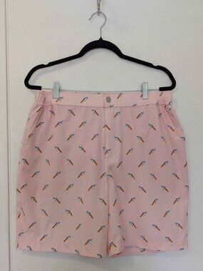 Men's Mosmann Pink Beach Resort Boardshorts Swim Shorts XL
